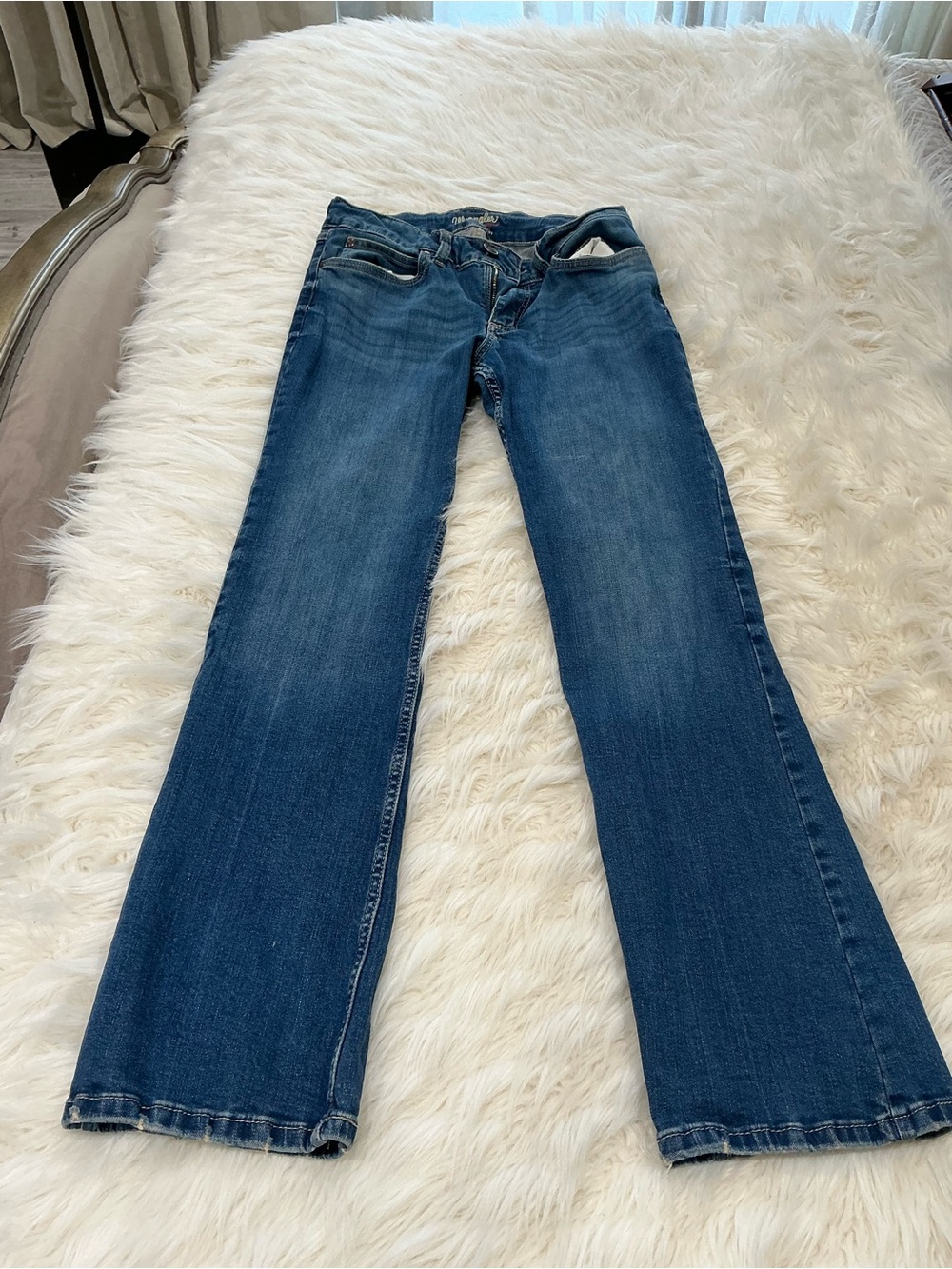 Wrangler Women's Dark Blue Flare Jeans